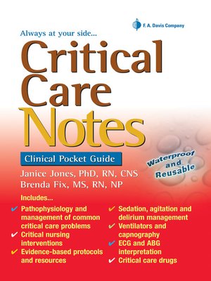 cover image of Critical Care Notes